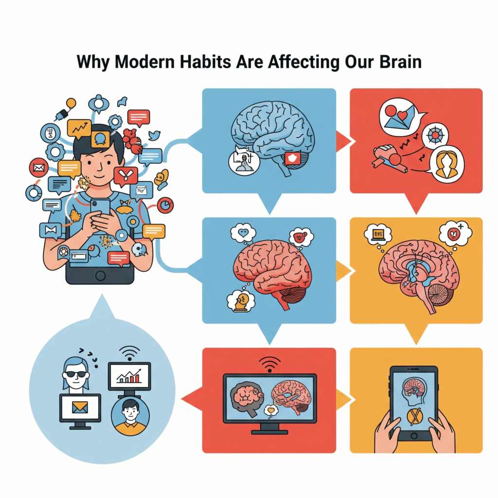 modern habits change our brain