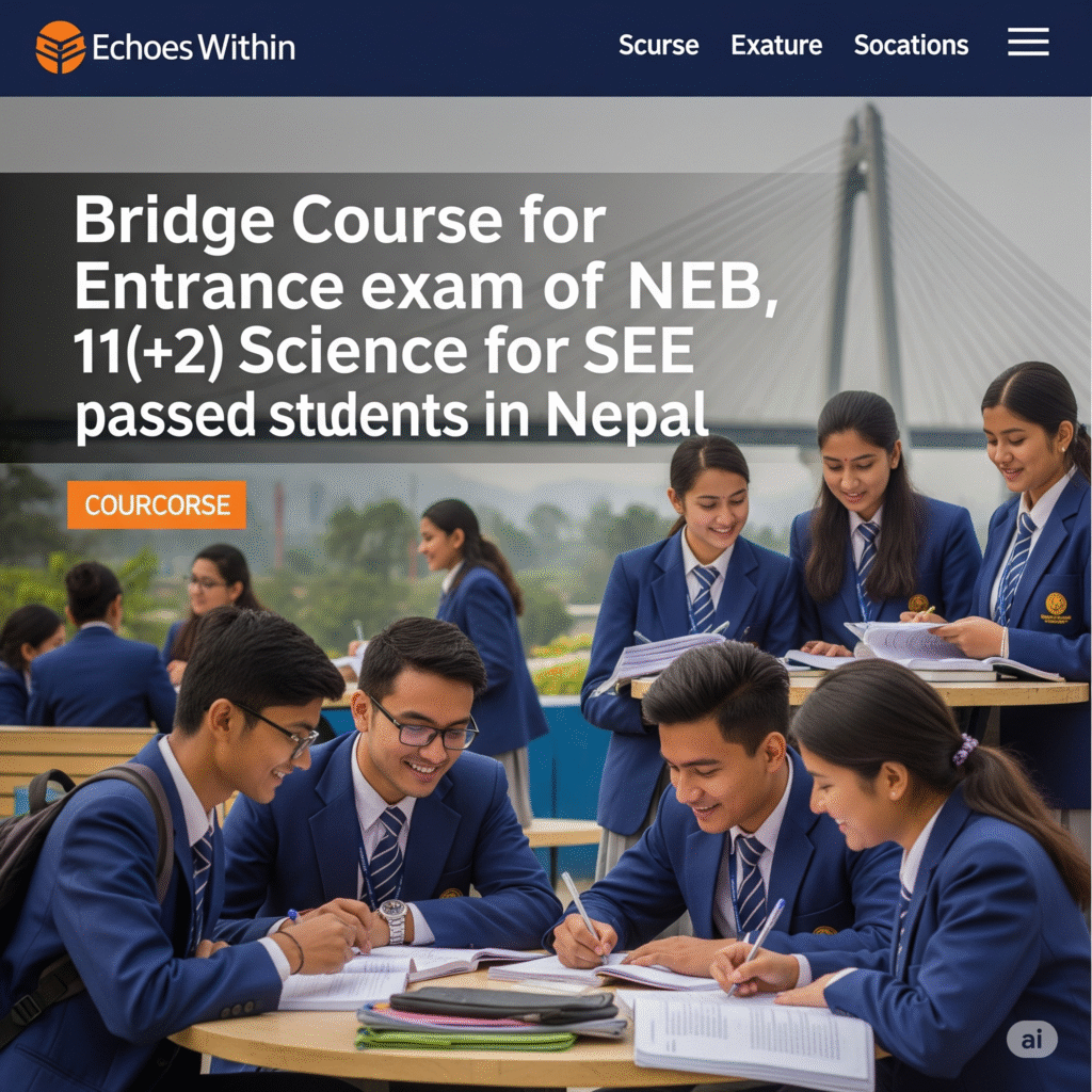 Bridge course for entrance exam of NEB, 11(+2) science for SEE passed students