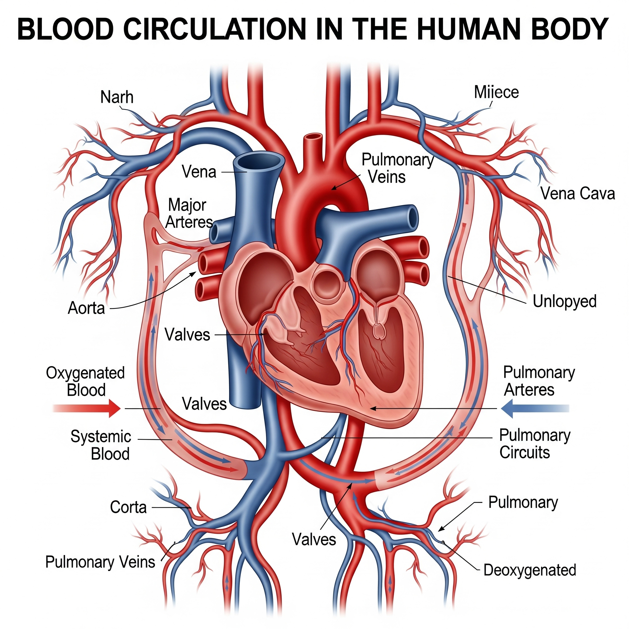 Blood Circulation in the Human Body