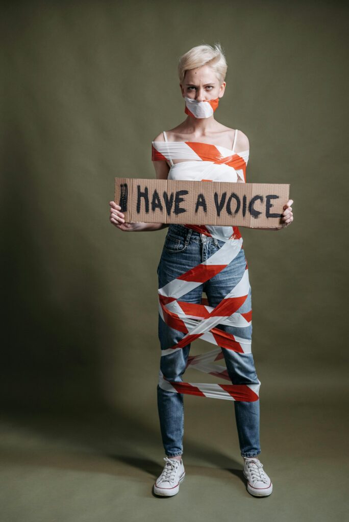 Women influence men with silent voice