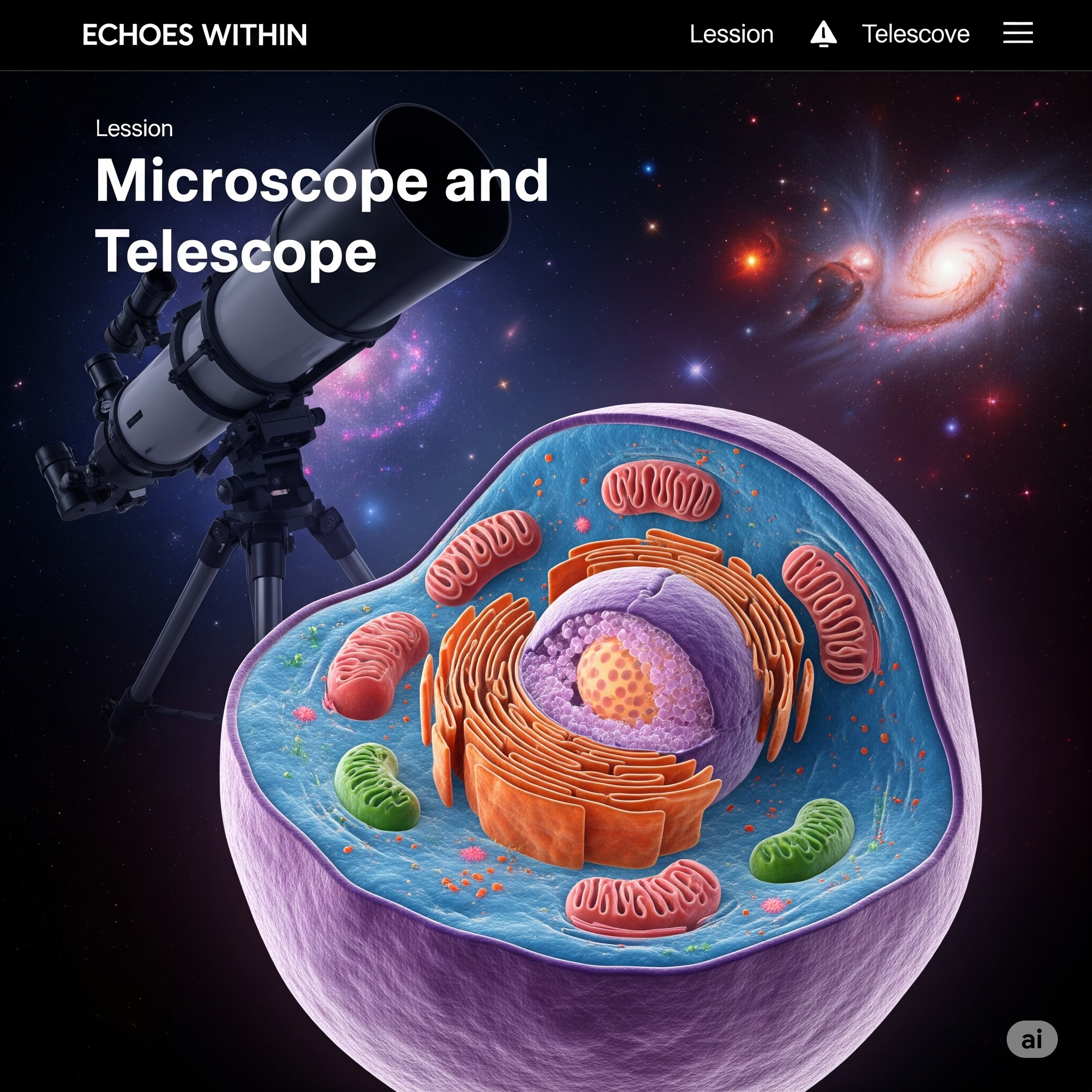 Light 3: Microscope captured image of cell